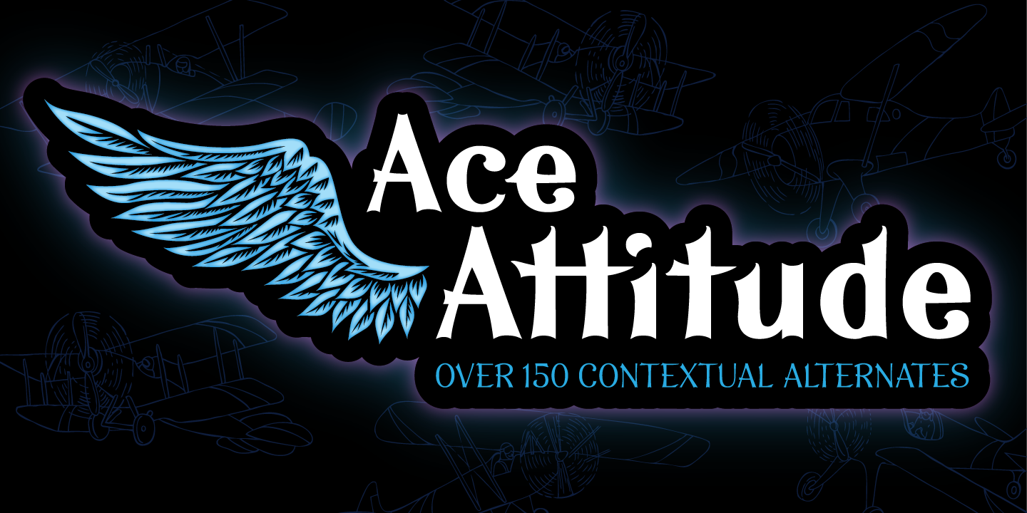 Przykładowa czcionka Ace Attitude #1